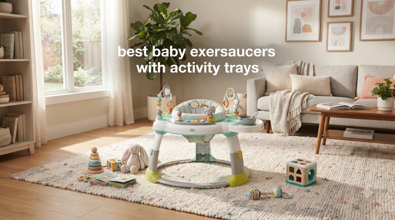 best baby exersaucers with activity trays