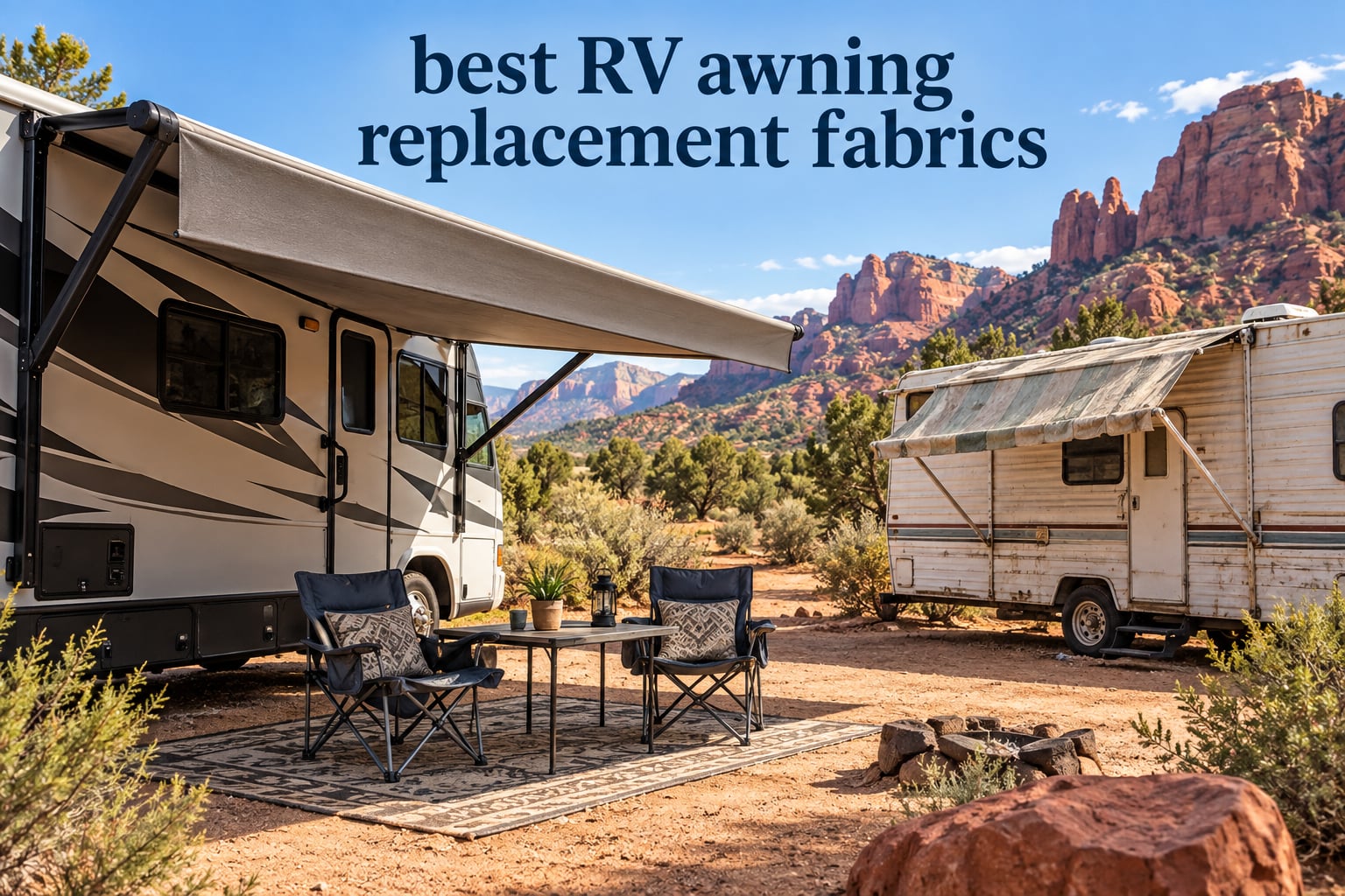 best RV awning replacement fabrics