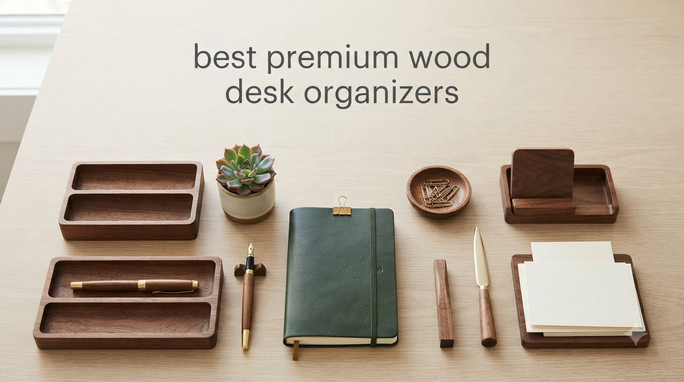 best premium wood desk organizers