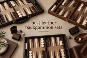 best leather backgammon sets