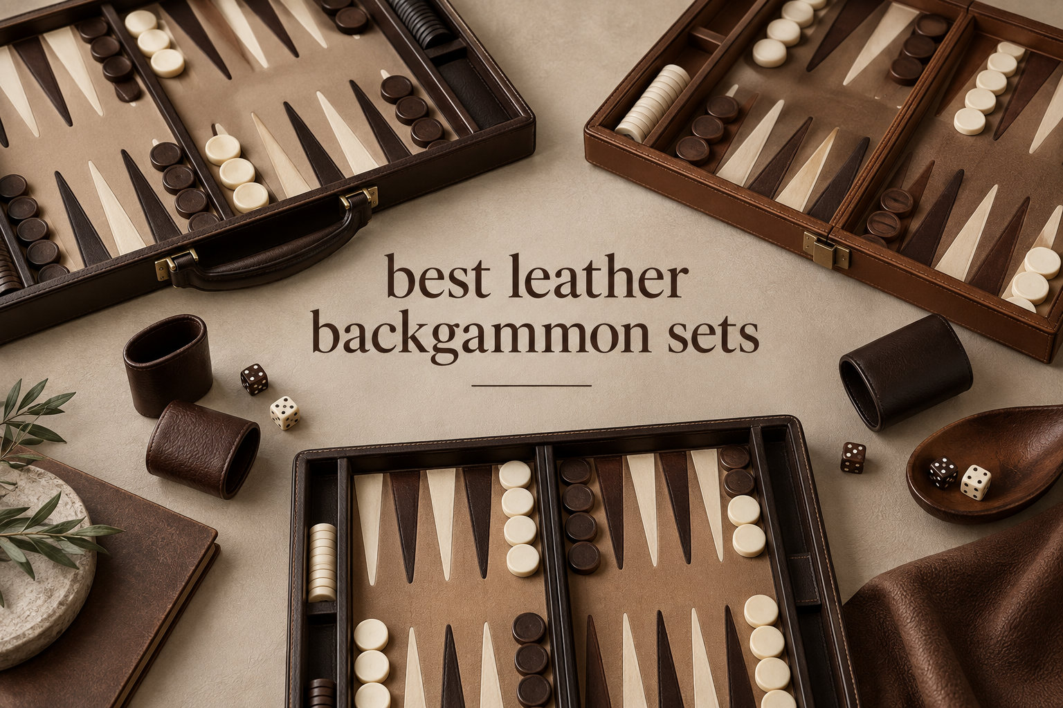 best leather backgammon sets