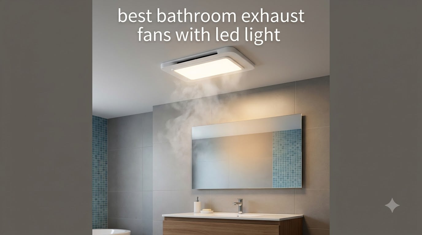 best bathroom exhaust fans with led light