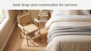 best drop-arm commodes for seniors