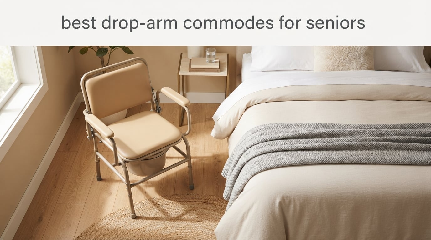 best drop-arm commodes for seniors