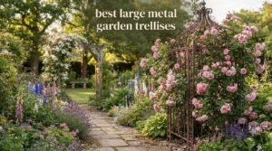 best large metal garden trellises