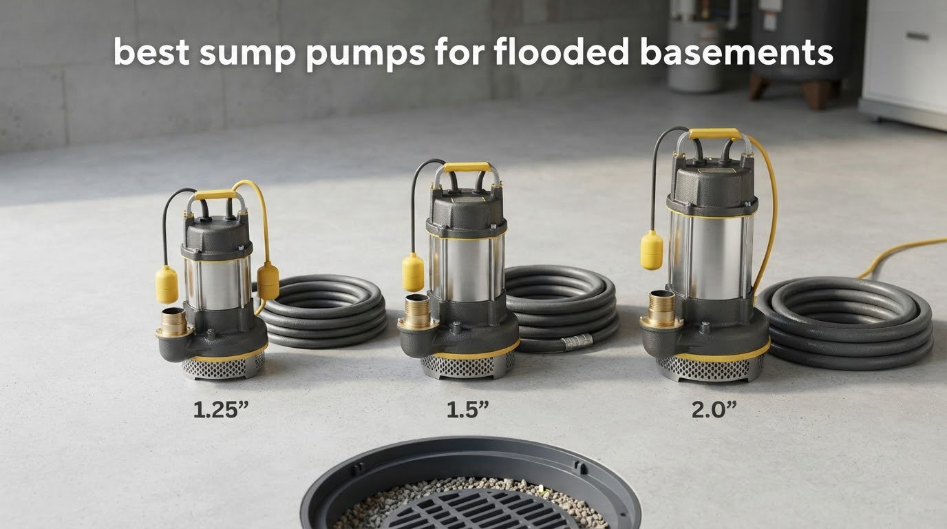 best sump pumps for flooded basements