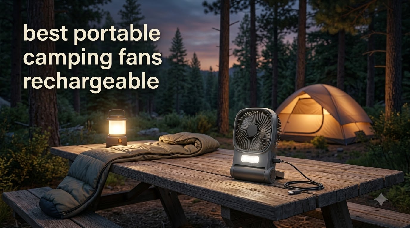 best portable camping fans rechargeable