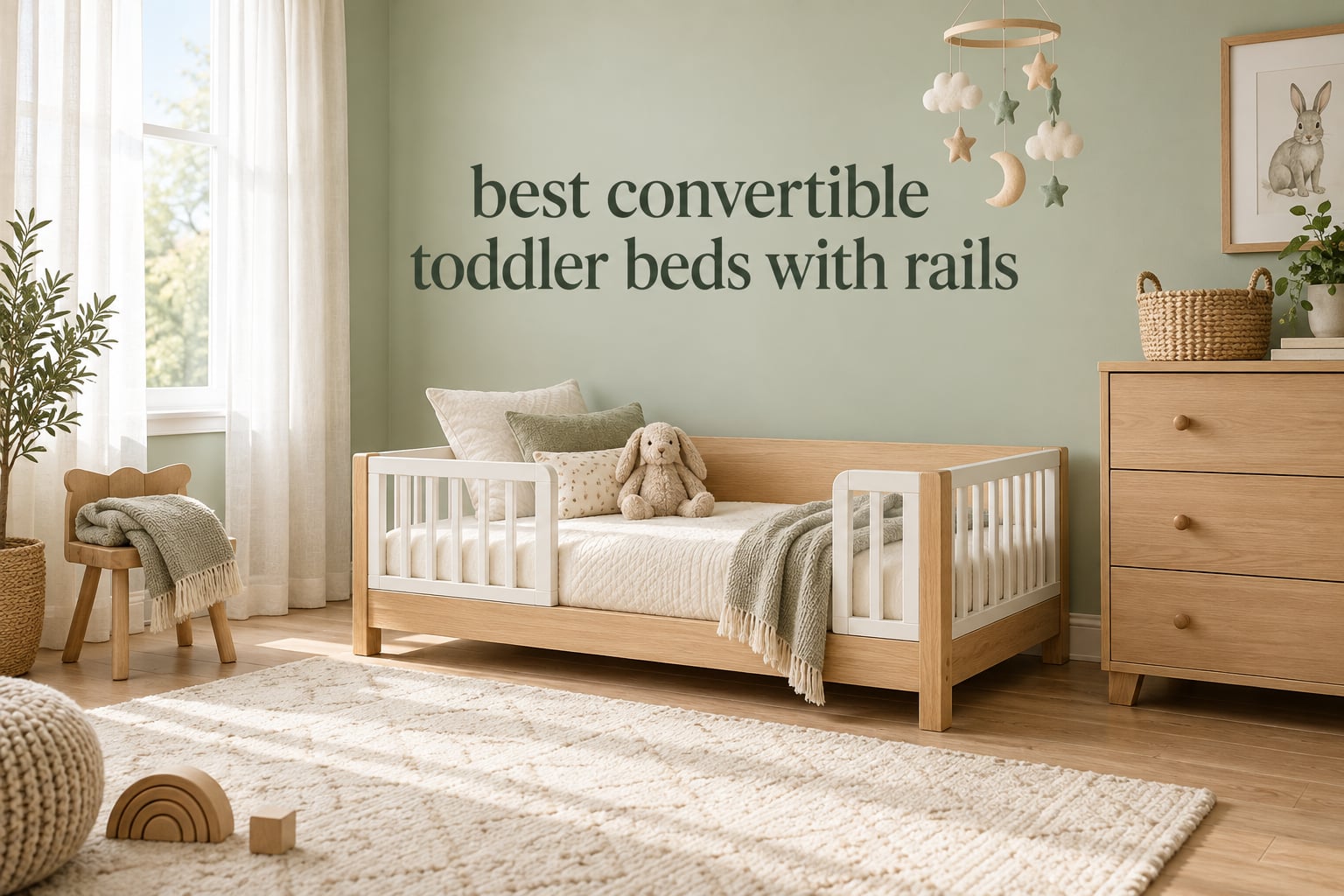 best convertible toddler beds with rails