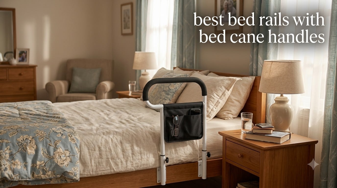 best bed rails with bed cane handles