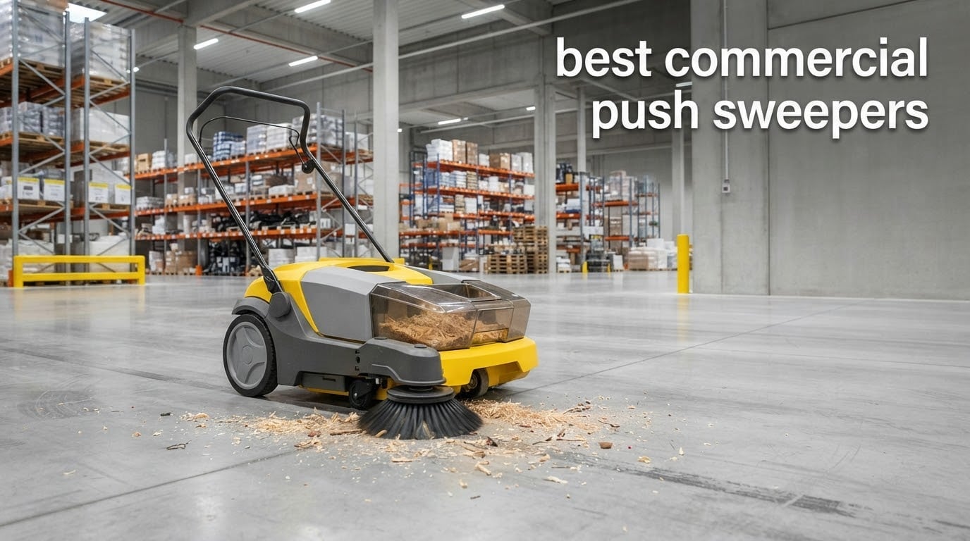 best commercial push sweepers