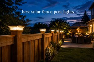 best solar fence post lights