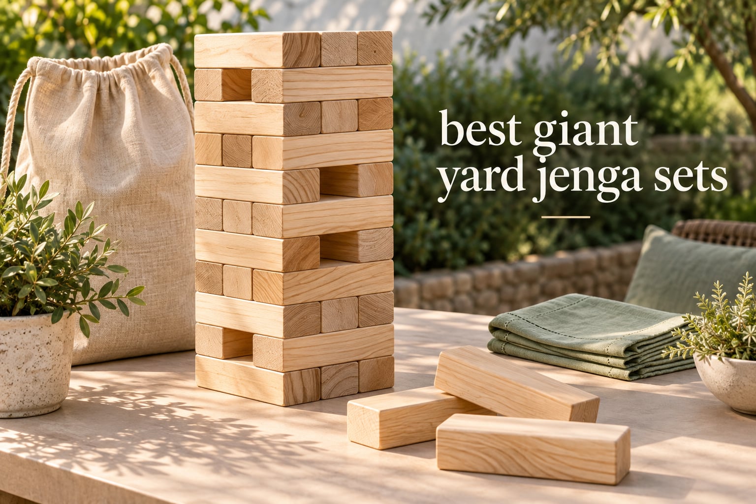 best giant yard jenga sets