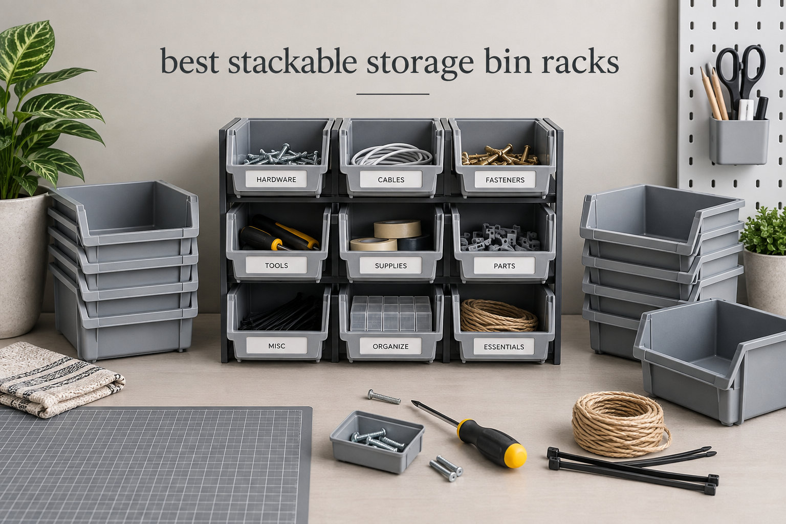 best stackable storage bin racks