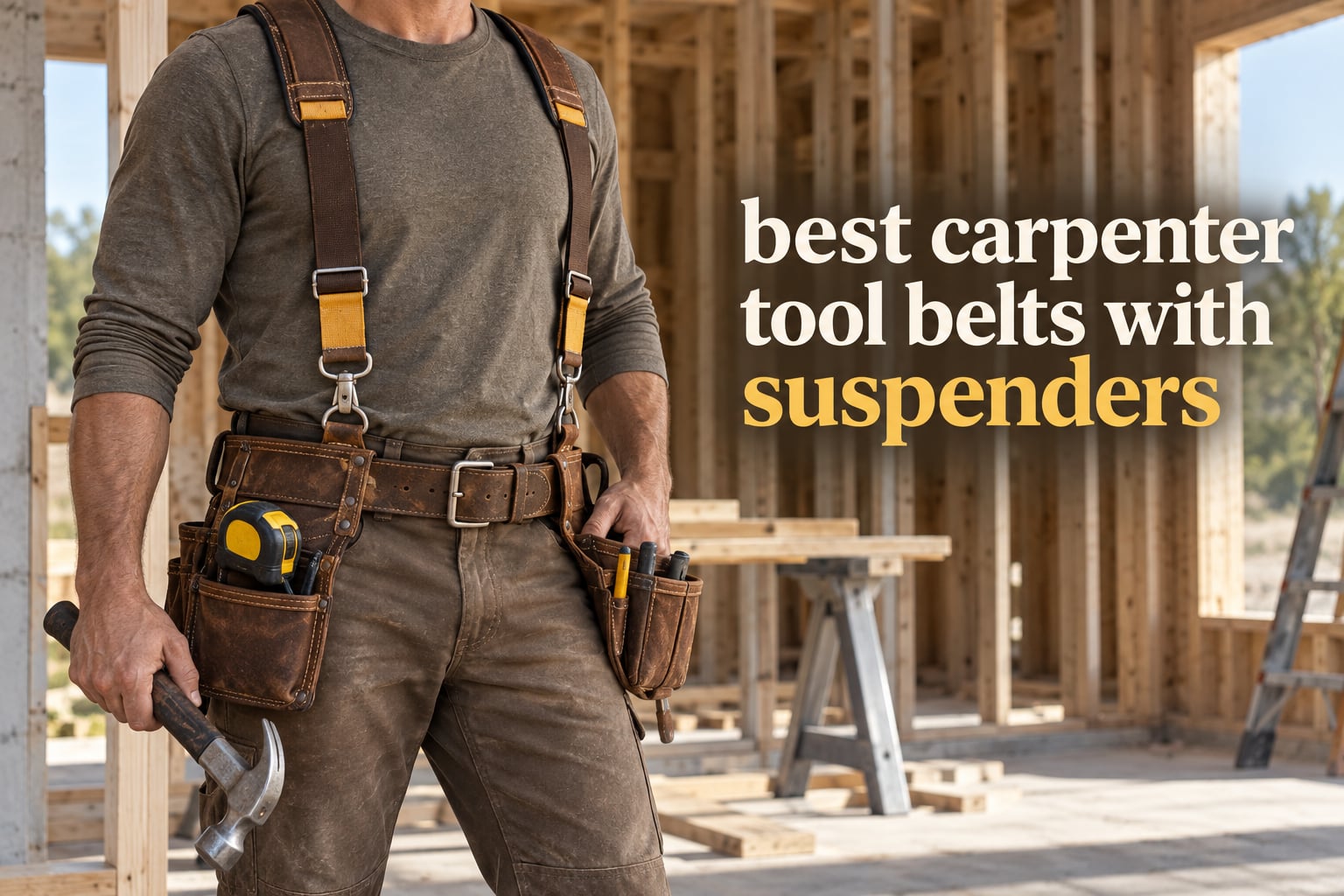 best carpenter tool belts with suspenders