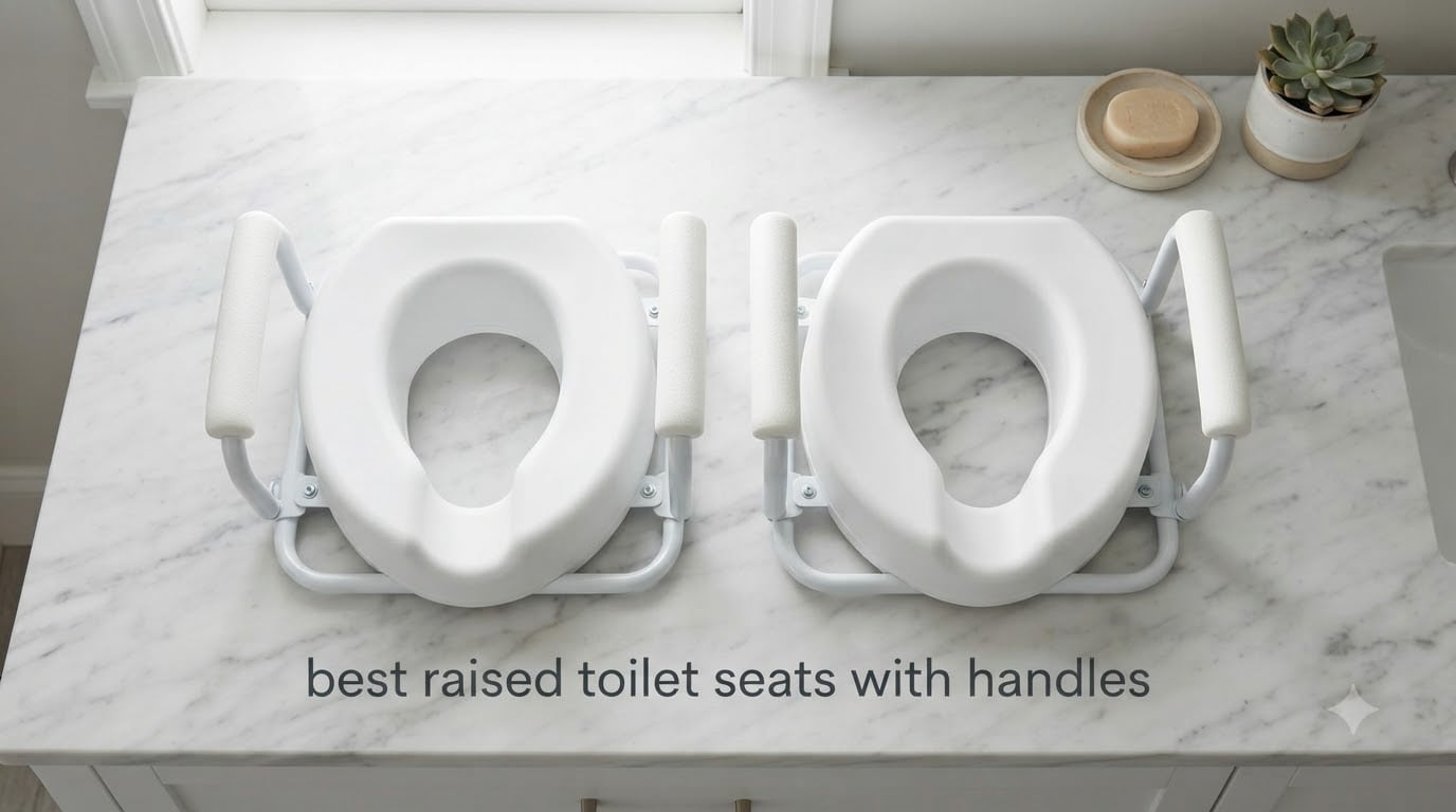 best raised toilet seats with handles