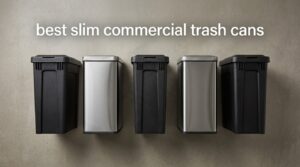 best slim commercial trash cans