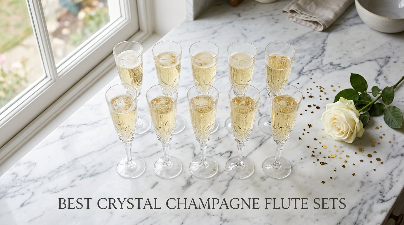 best crystal champagne flute sets