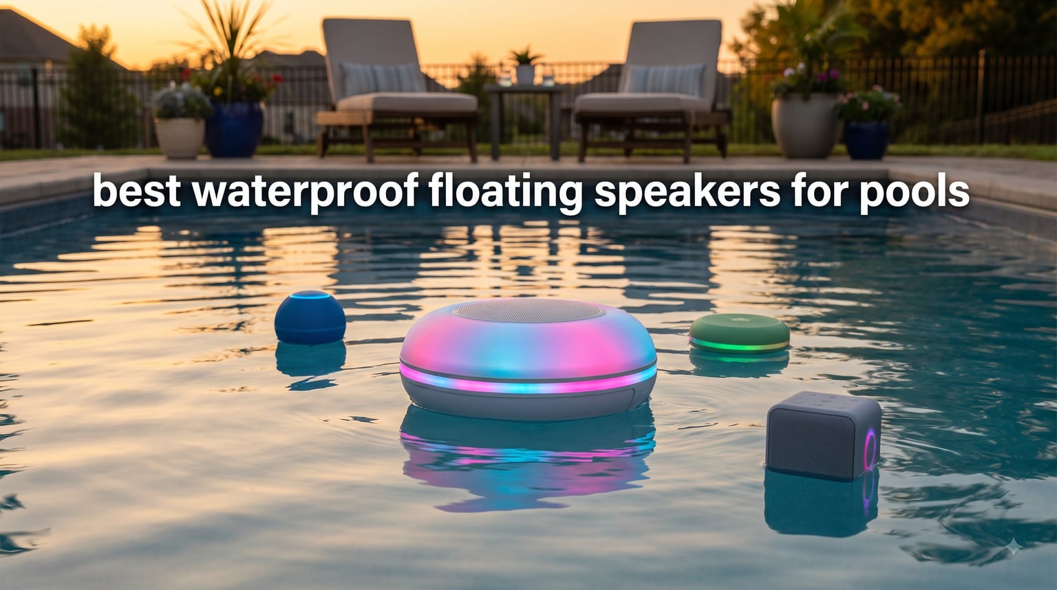 best waterproof floating speakers for pools