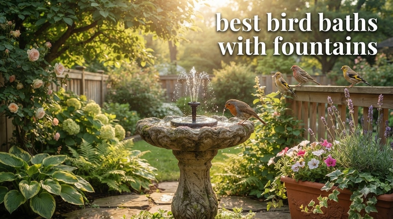 best bird baths with fountains
