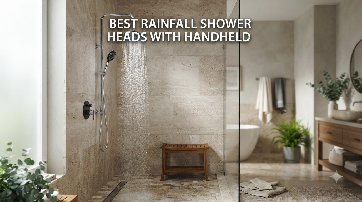 best rainfall shower heads with handheld