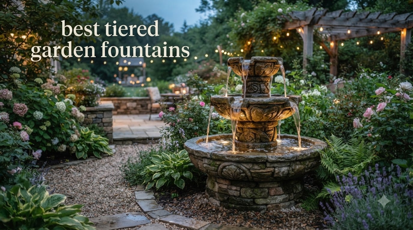 best tiered garden fountains