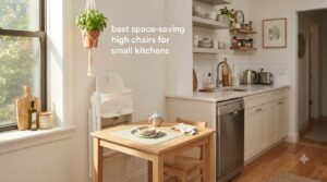 best space-saving high chairs for small kitchens