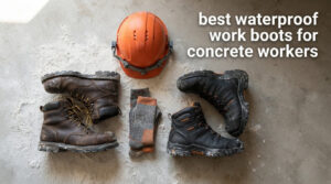 best waterproof work boots for concrete workers