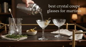 best crystal coupe glasses for martinis