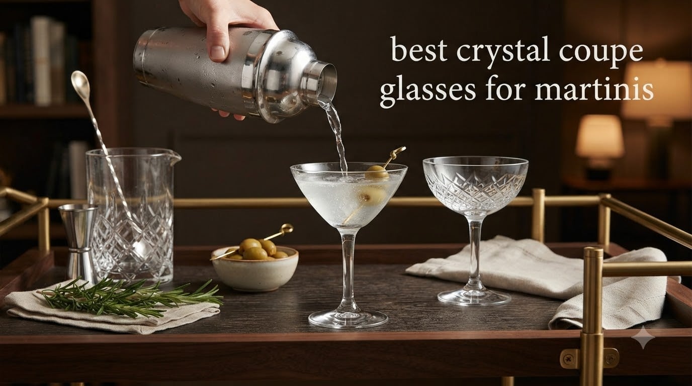 best crystal coupe glasses for martinis