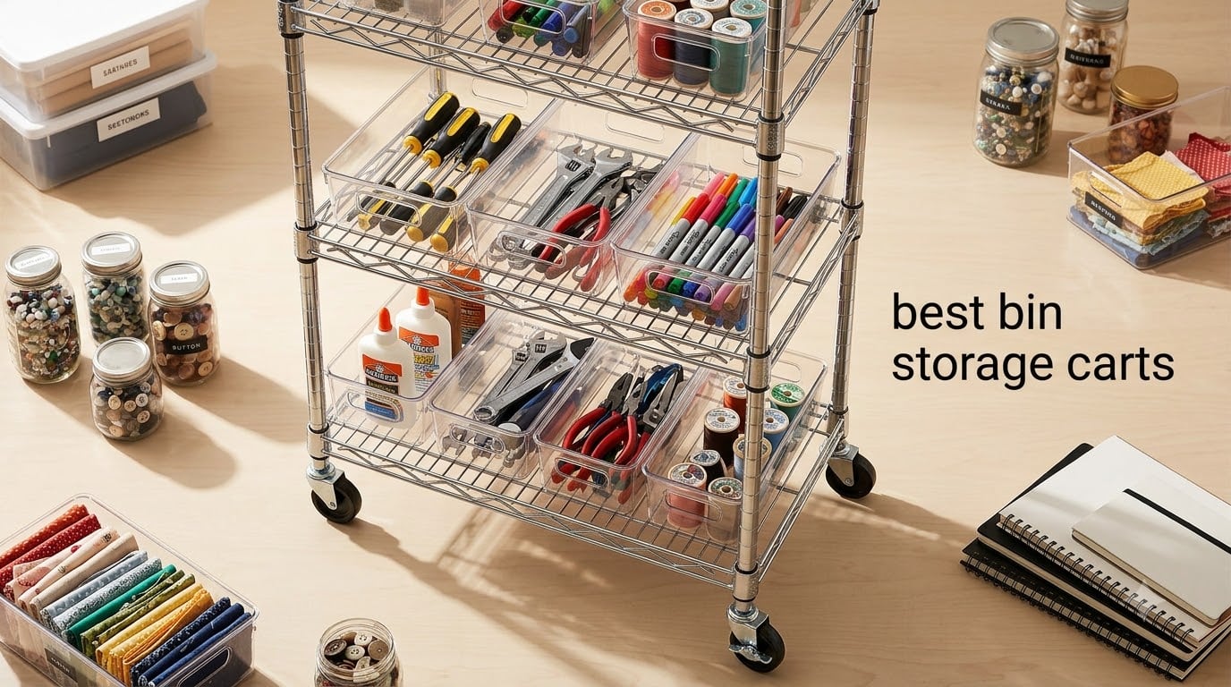 best bin storage carts
