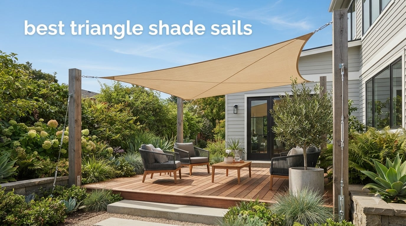 best triangle shade sails