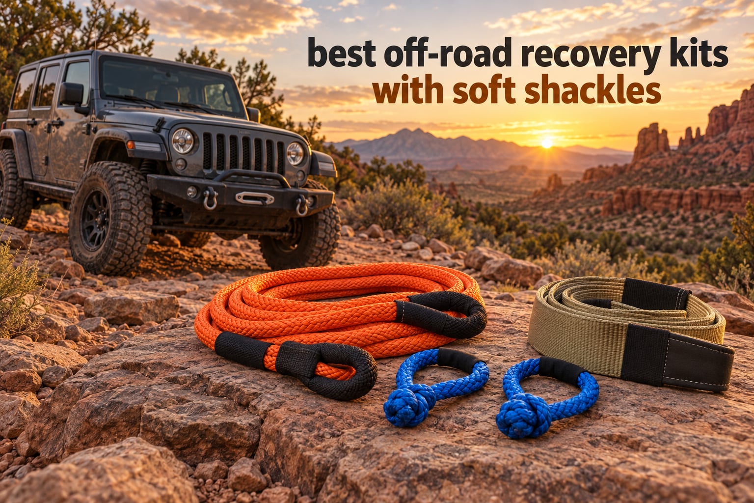 best off-road recovery kits with soft shackles