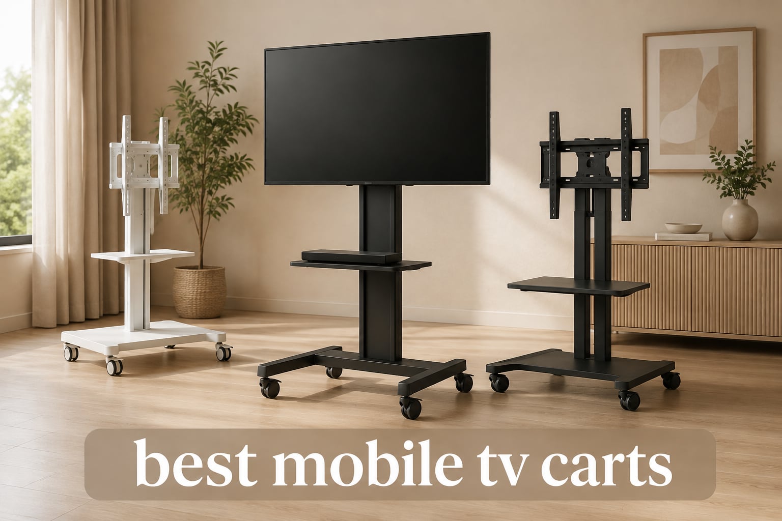 best mobile tv carts