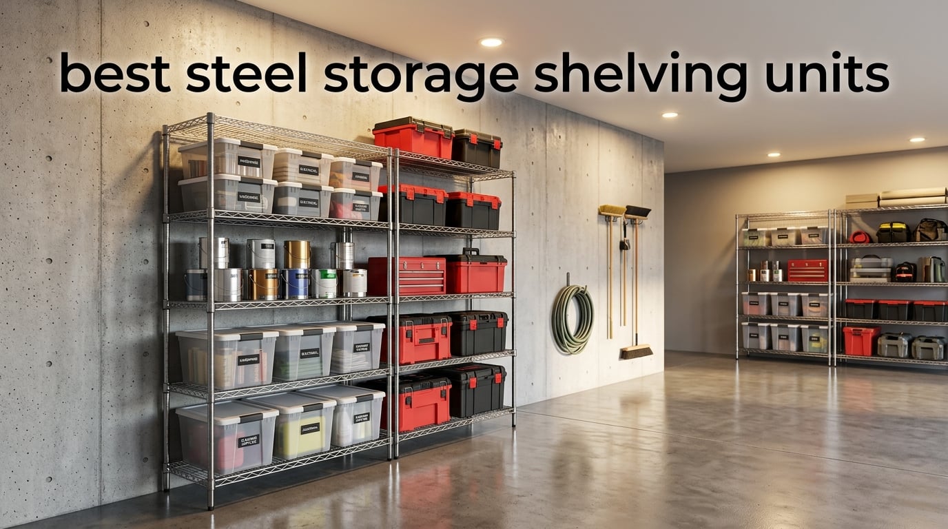 best steel storage shelving units