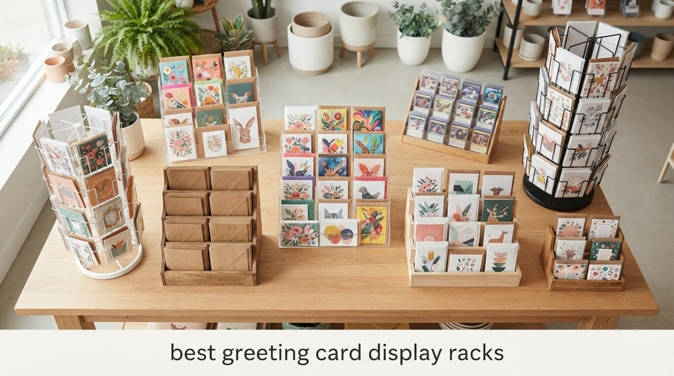 best greeting card display racks