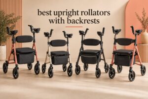 best upright rollators with backrests