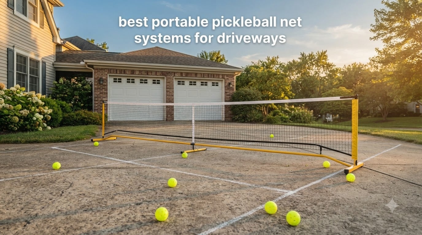best portable pickleball net systems for driveways