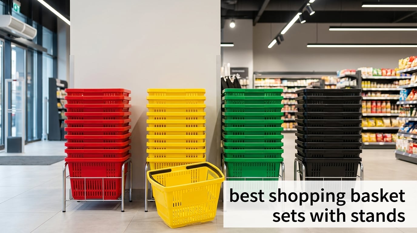 best shopping basket sets with stands