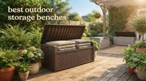 best outdoor storage benches