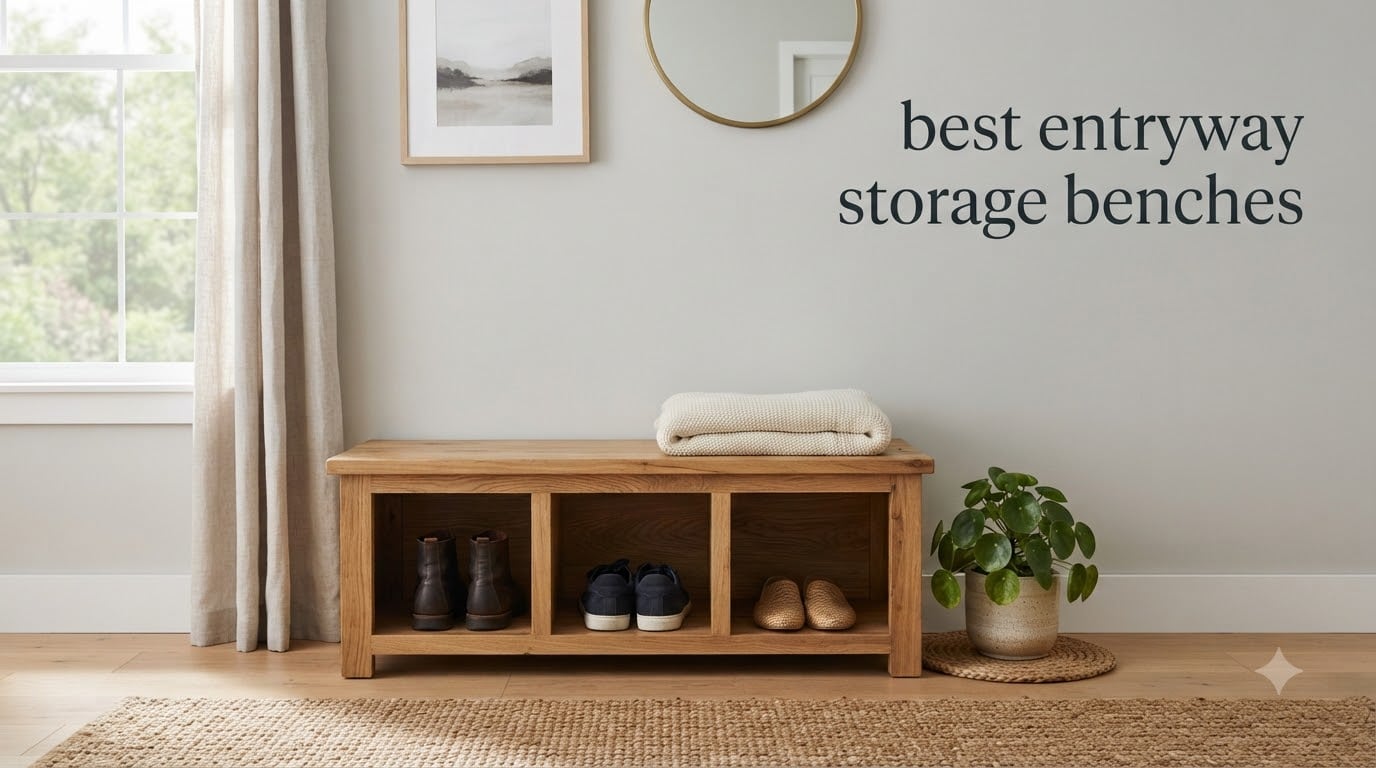 best entryway storage benches