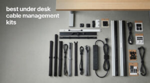 best under desk cable management kits