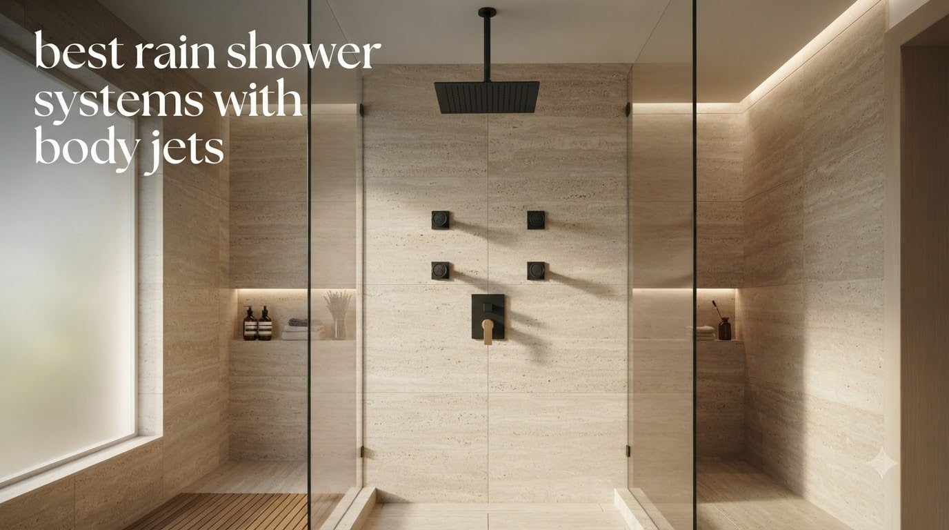 best rain shower systems with body jets
