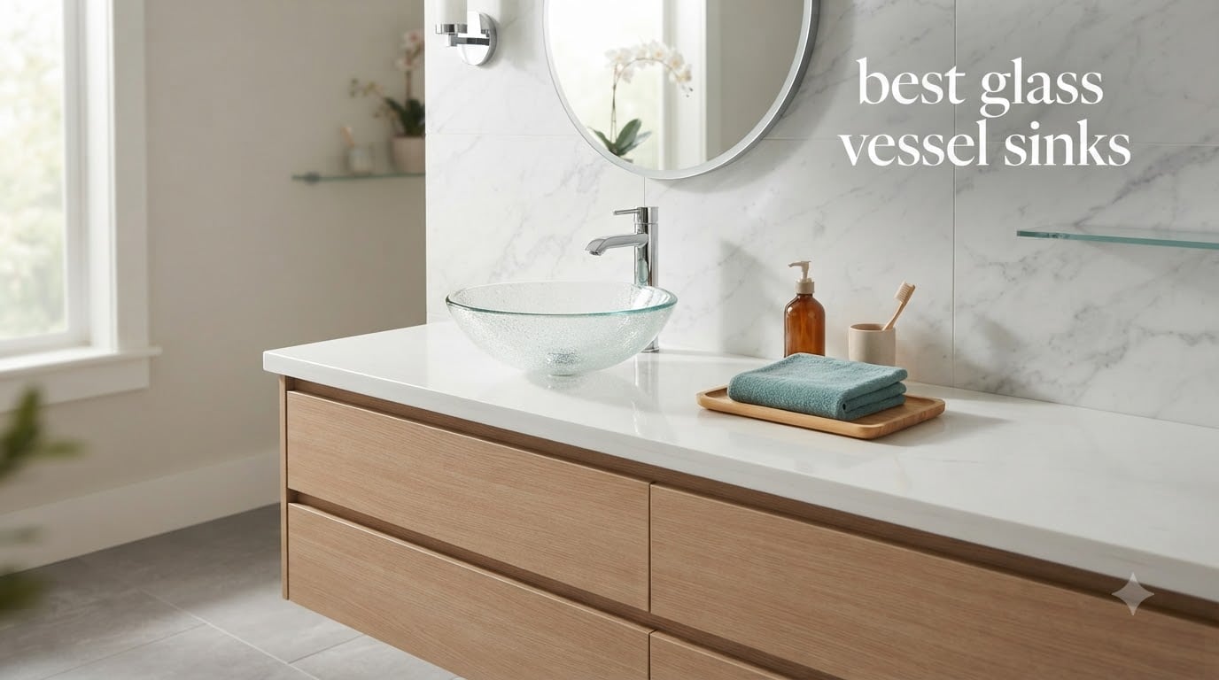 best glass vessel sinks