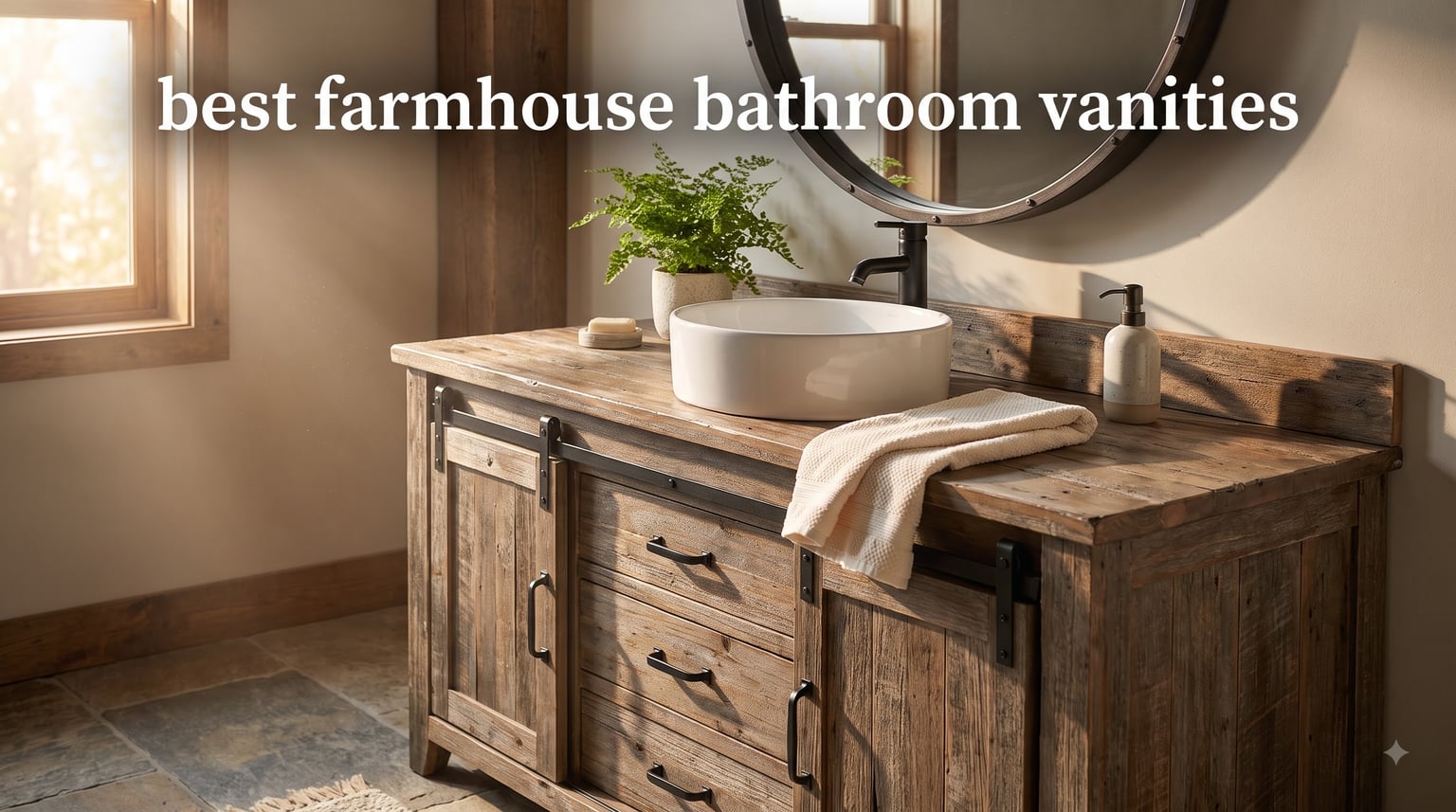 best farmhouse bathroom vanities