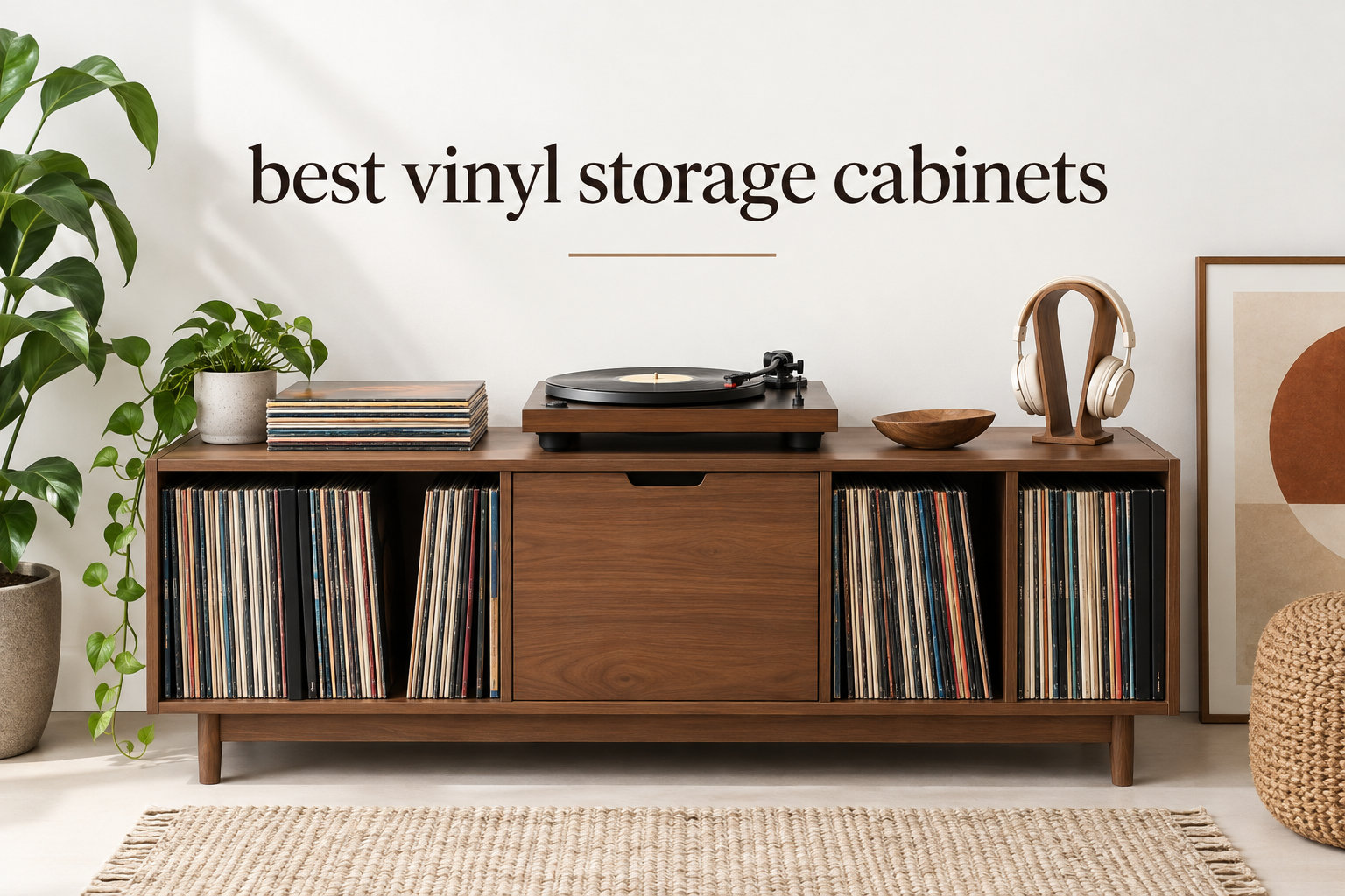 best vinyl storage cabinets