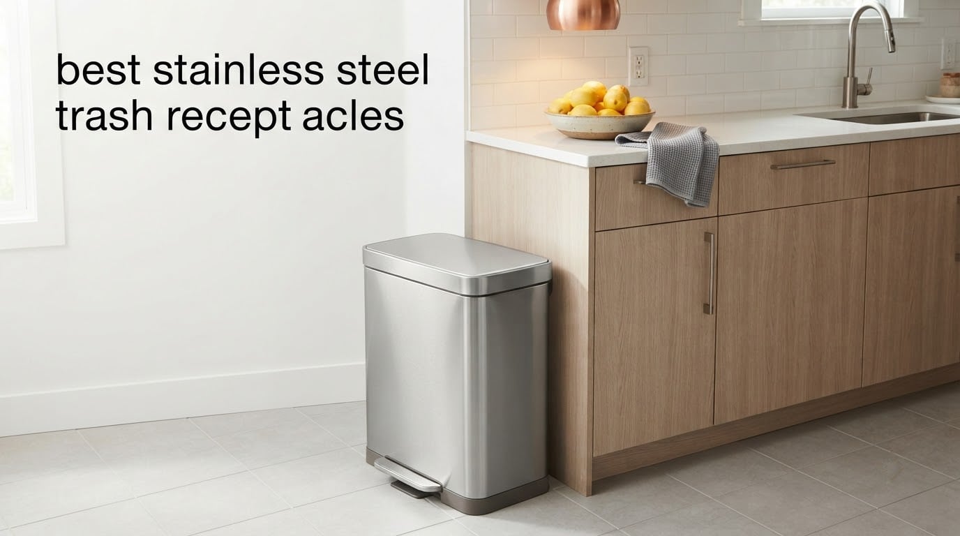 best stainless steel trash receptacles