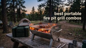 best portable fire pit grill combos