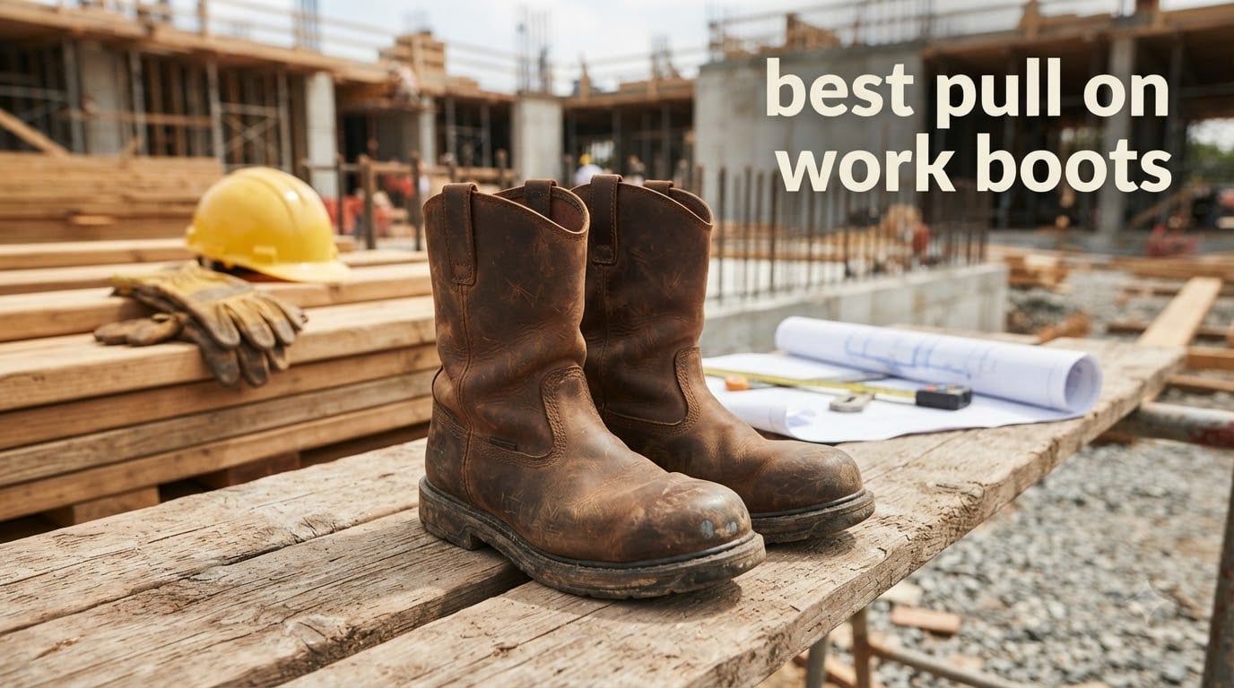 best pull on work boots