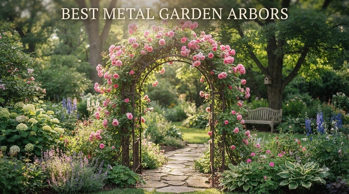 best metal garden arbors