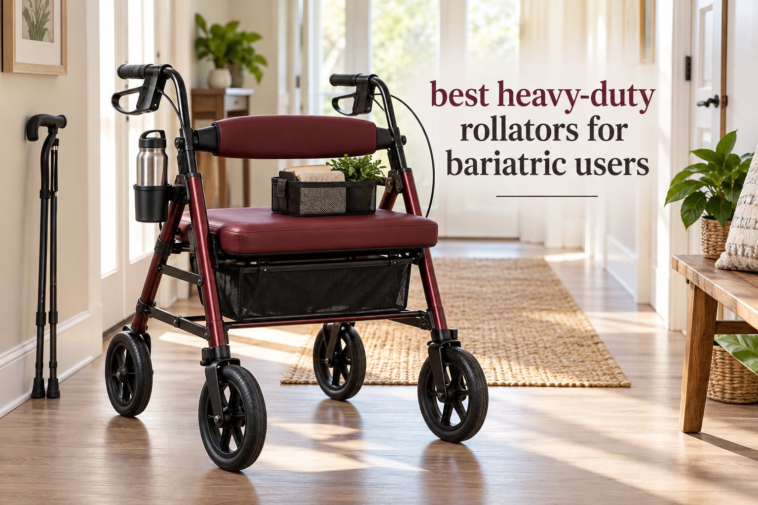 best heavy-duty rollators for bariatric users